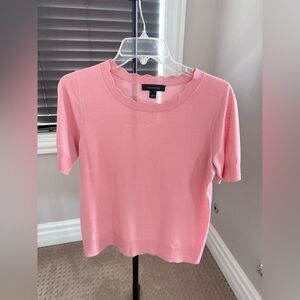 Ann Taylor Soft Pink Short Sleeve Top